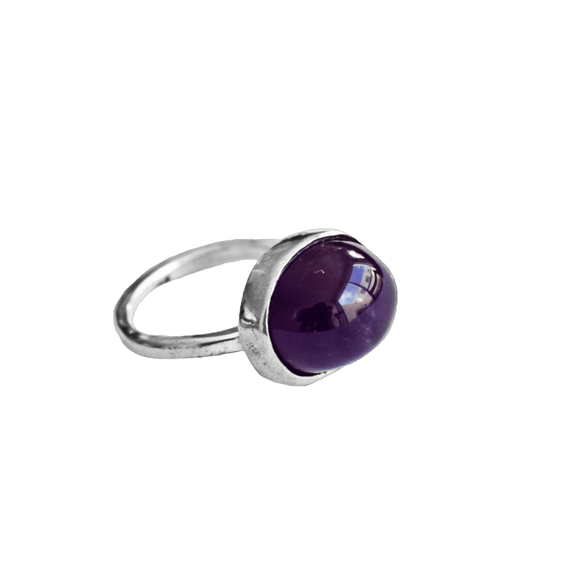 anillo plata amatista oval horizontal 1