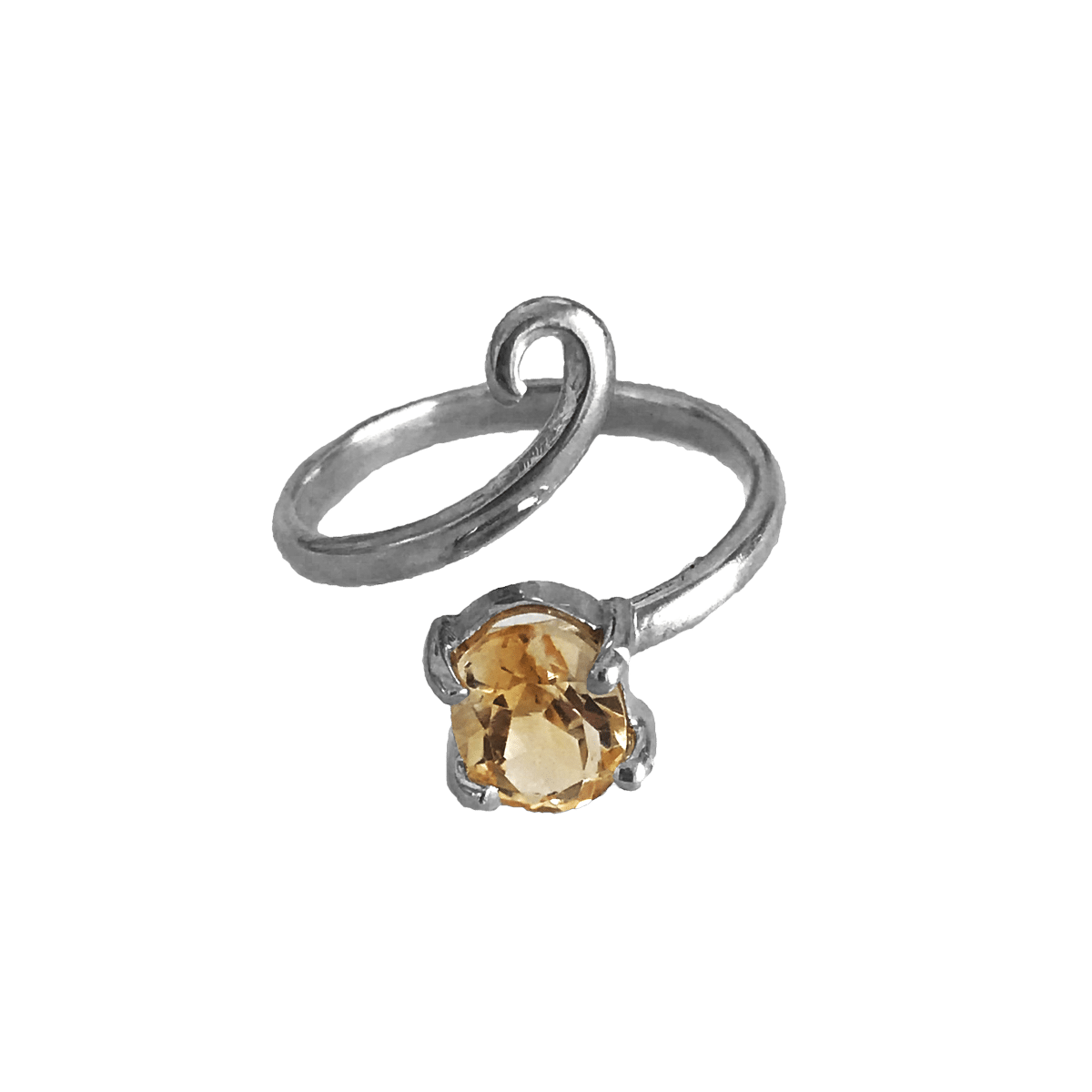 anillo plata especial citrino 1